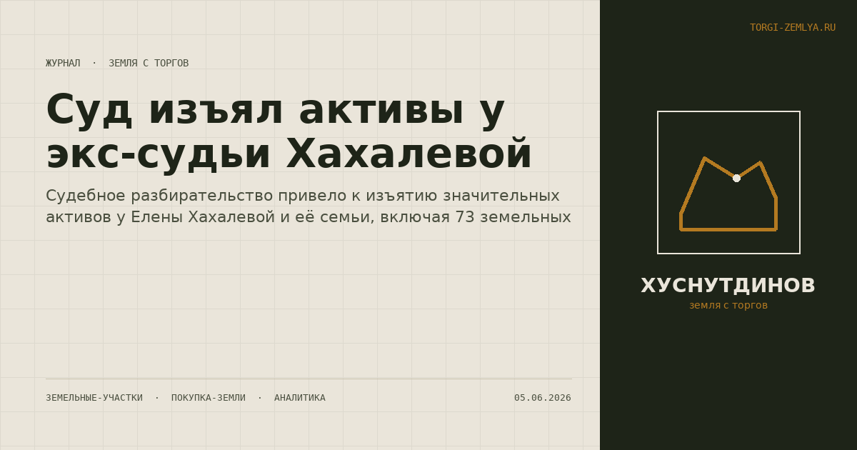 Суд изъял активы у экс-судьи Хахалевой