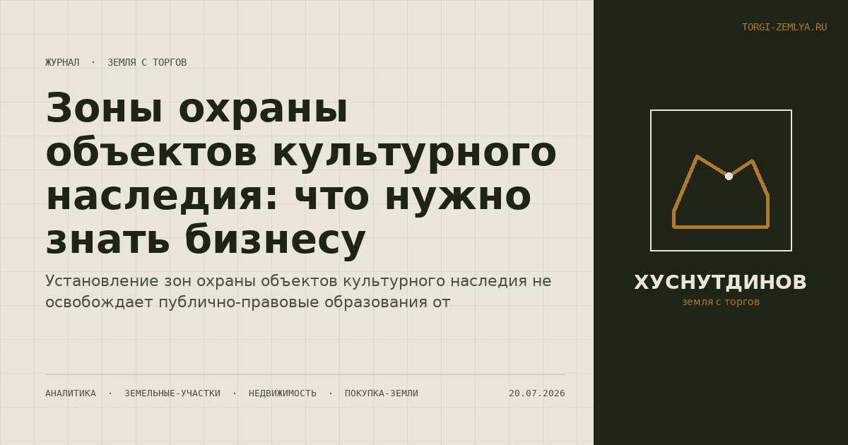 Зоны охраны объектов культурного наследия: что нужно знать бизнесу
